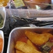 ルフトハンザドイツ航空の機内食の写真