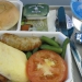 シルクエアーの機内食の写真