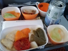 エバー航空の機内食