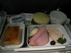 アリタリア航空の機内食