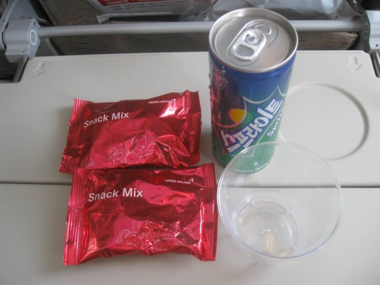 アシアナ航空の機内食の写真2