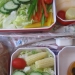 上海航空の機内食の写真