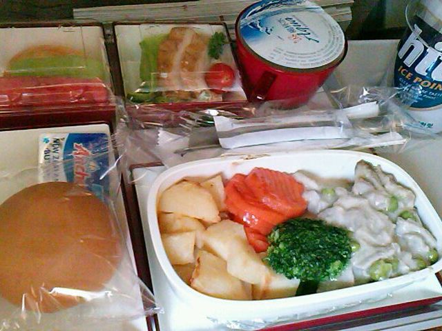アシアナ航空の機内食の写真1