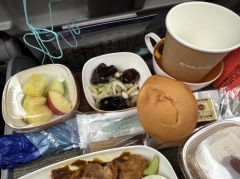 エバー航空の機内食（台北松山空港（TSA） - 羽田空港（HND)）