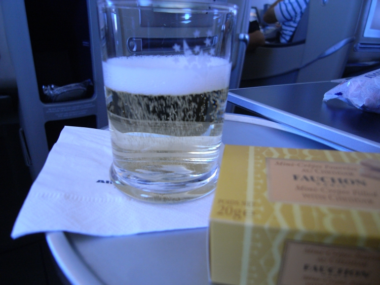エールフランスの機内食の写真1
