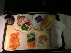 上海航空の機内食