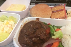 ニュージーランド航空の機内食