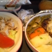 アルジェリア航空の機内食の写真