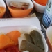 エバー航空の機内食の写真