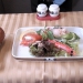 エジプト航空の機内食の写真