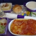 ラン航空の機内食の写真